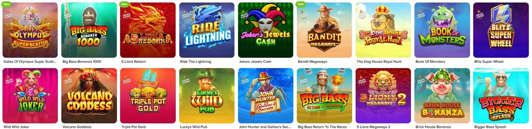 EuroCasino Drops and Wins